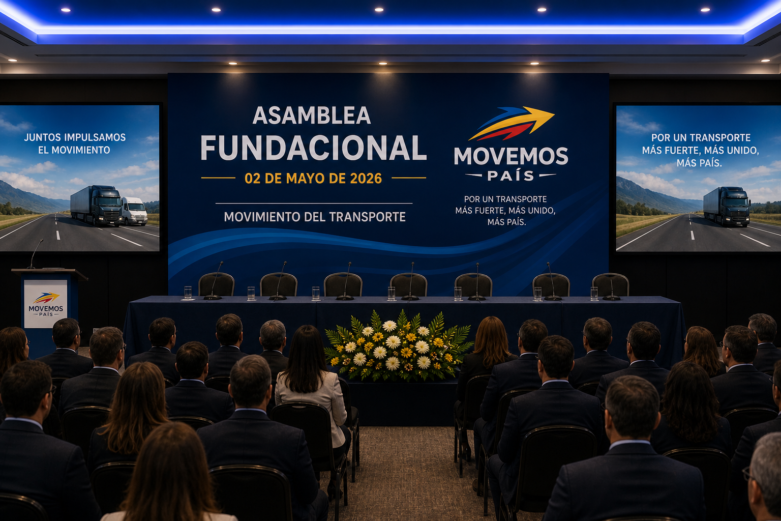 Asamblea Fundacional de Movemos País — 02 de mayo de 2026, Movimiento del Transporte