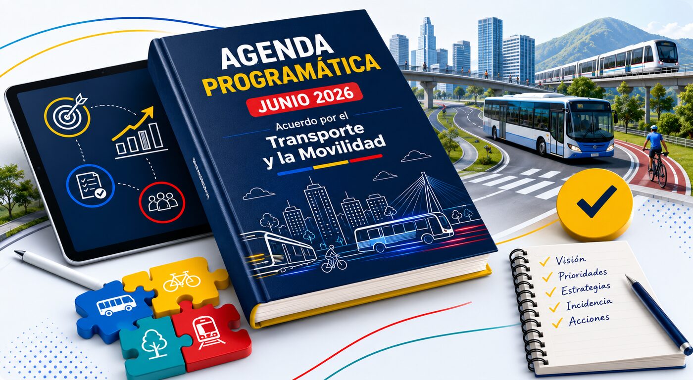 Portada de la Agenda Programática · Acuerdo por el Transporte y la Movilidad · Movemos País · Junio 2026